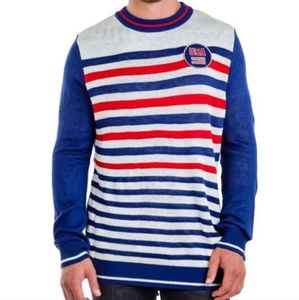 3/$25 NEW Tipsy Elves USA Red White & Blue Crew Neck Knit Sweater size XL